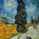 Van Gogh Vincent. Sentiero di notte in Provenza, 1890, olio su tela, cm. 90,6 x 72. Otterlo, Kröller-Müller Museum