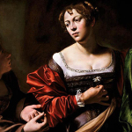 Caravaggio. Marta e Maria Maddalena, 1598 circa, olio e tempera su tela, cm. 100 x 134,5.