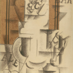 Georges Braque. Piatto di frutta e vetro, 1912