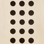 Dadamaino. Volume, 1958, Idropittura su tela, cm. 120 x 59