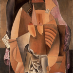 Pablo Picasso. Donna in poltona, 1913, (Eva) olio su tela, cm. 148  x  99