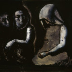 Mario Sironi. La penitente, 1945, olio su tela, cm. 50 x 60. Trento Rovereto, Mart