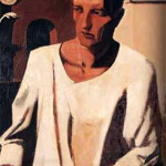 Mario Sironi. L’Architetto, 1922 – 23, olio su tela, cm. 87 x 75. Collezione privata