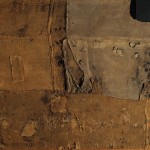 Alberto Burri. Sack and Green, 1956 cm. 176 × 203. Sack, canvas, acrylic, oil on canvas. Fondazione Palazzo Albizzini Burri Collection. Città di Castello, Italy