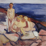 Edvard Munch. Bagnanti, 1904-1905, olio su tela, cm. 57,4 x 68,5