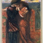 Dante Gabriel Rossetti, Carlisle Wall -Gli amanti-, 1853, Watercolour on paper 24,1 x 16,8