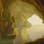 Joseph Wright of Derby, Grotta nel golfo di Salerno al tramonto