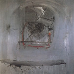 Nascenza, 1963, olio su tela, cm. 200×200