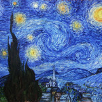 Vincent Van Gogh. Notte stellata, 1889, olio su tela, cm 73 x 92. Museum of Modern Art di New York