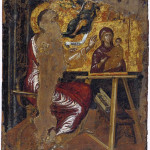 San-Luca-dipinge-la Vergine_Tempera-e-oro-su-tavola_Periodo-greco-cretese_Benaki-Museum-Atene-