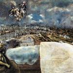 Veduta e mappa di Toledo, 1608 – 1614, olio su tela, cm. 132 x 228. Museo de El Greco, Toledo.