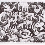 Cornelis Escher. Mosaico II