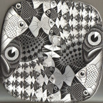 Cornelis Escher. Pesci