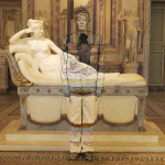 Liu Bolin, Paolina Bonaparte Borghese, Galleria Borghese, Roma 2012, digital print, cm. 90×120. Galleria: Photo&Contemporary