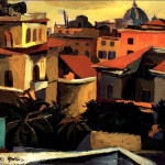 Renato Guttuso. Rooftops in Rome, 1942