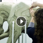 Beth Cavener – Working on her sculptures